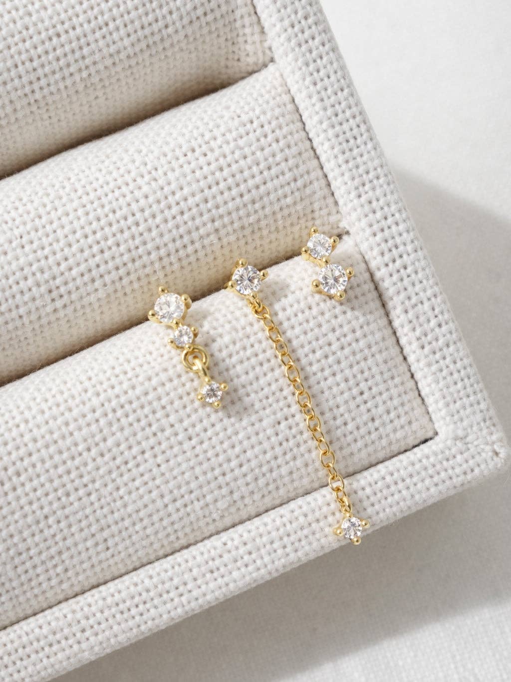 True Romantics Gold Stacker Earring Set