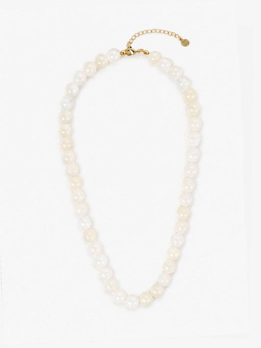 Talia Cream Beaded Necklace