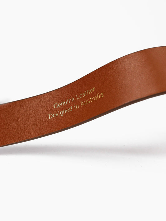 Mocha Genuine Suede Everyday Belt
