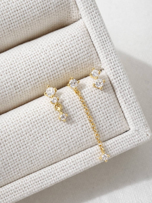 True Romantics Gold Stacker Earring Set