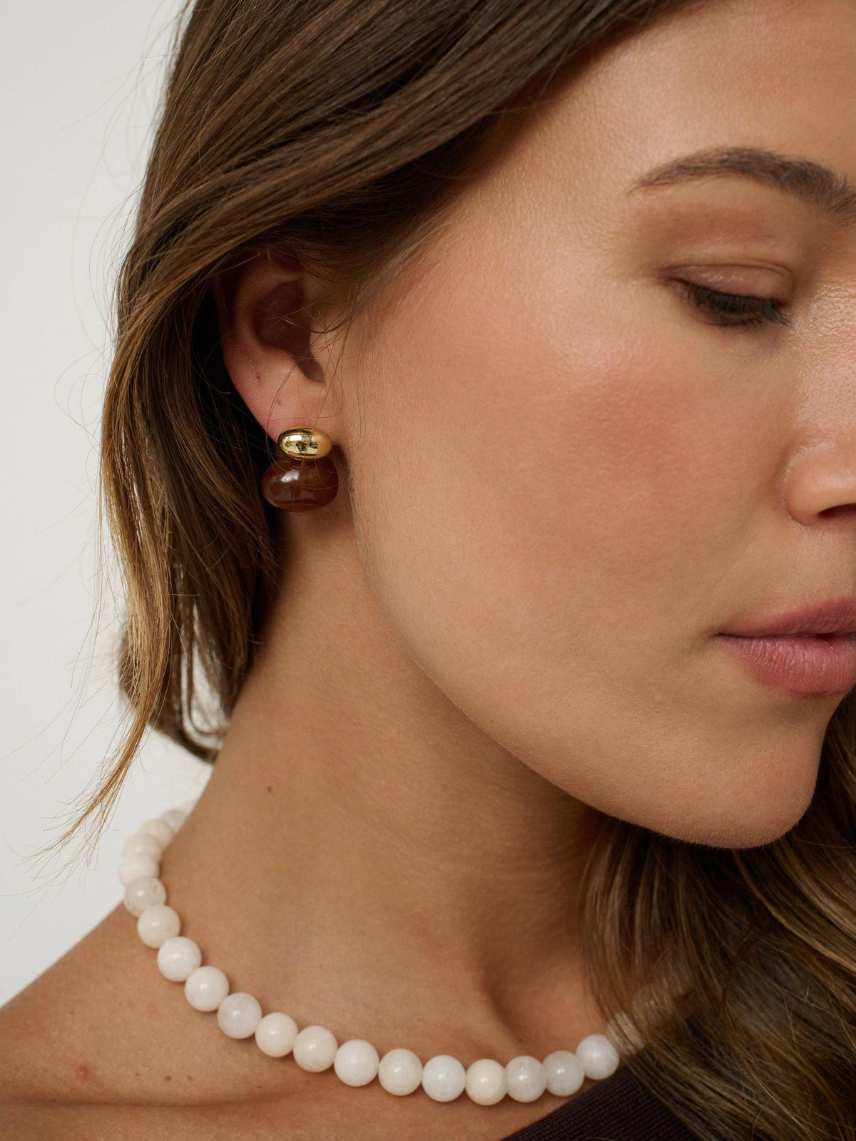 Talia Cream Beaded Necklace