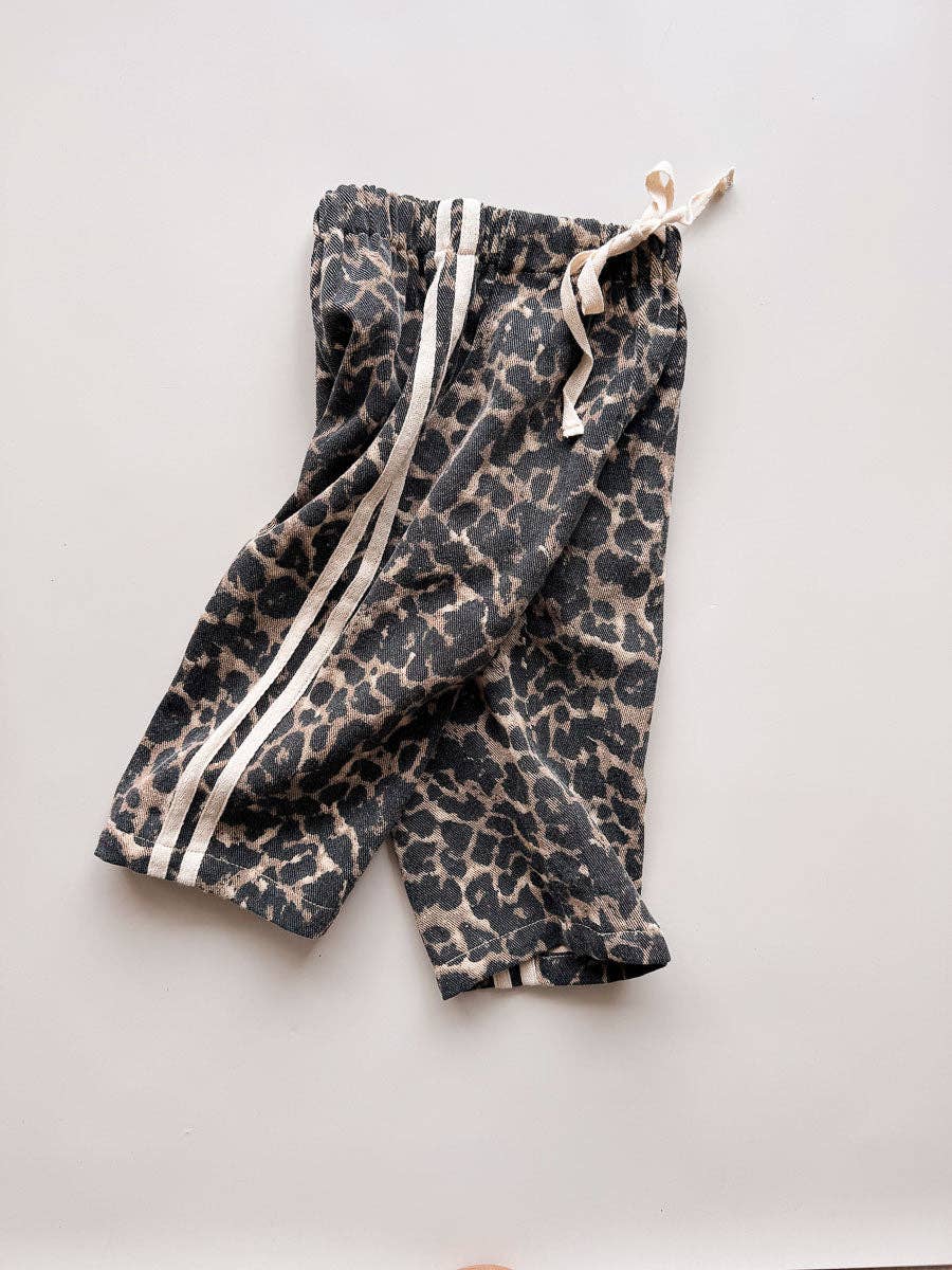 Leopard Racer Denim Pants - COMING SOON