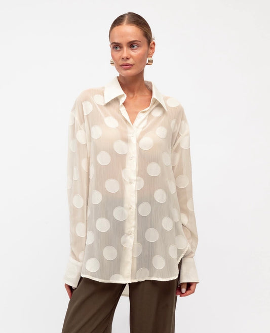 Sheer Polka Shirt