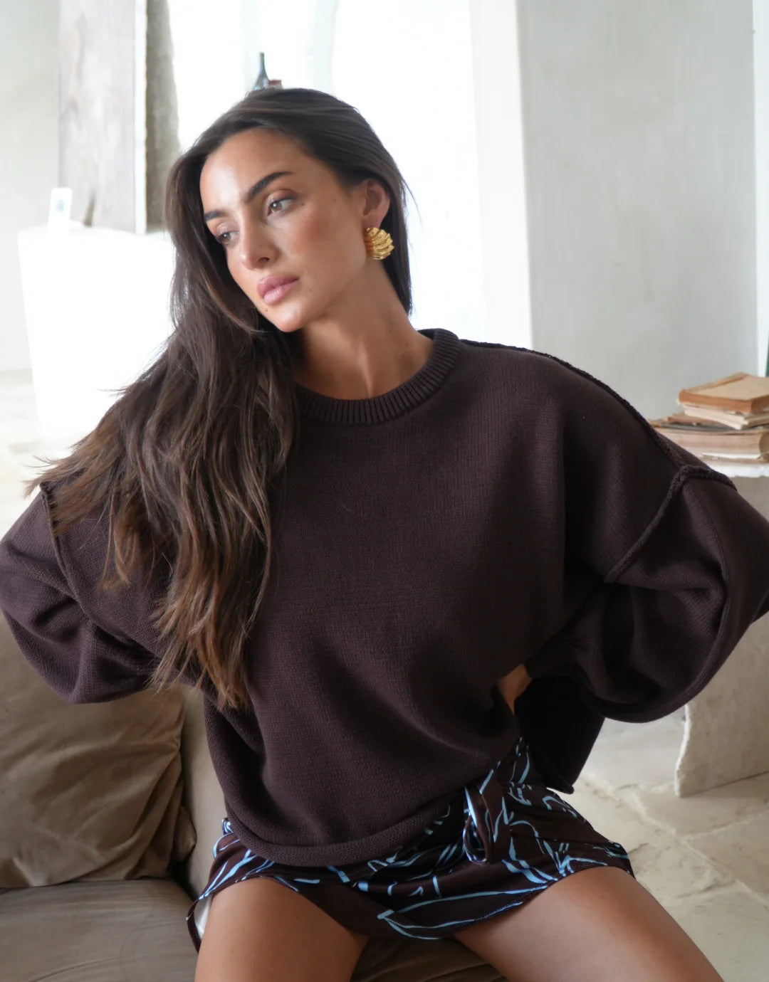 Juni Sweater | Chocolate