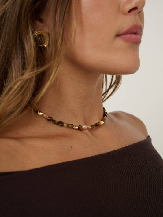 Vista Natural Stone Necklace