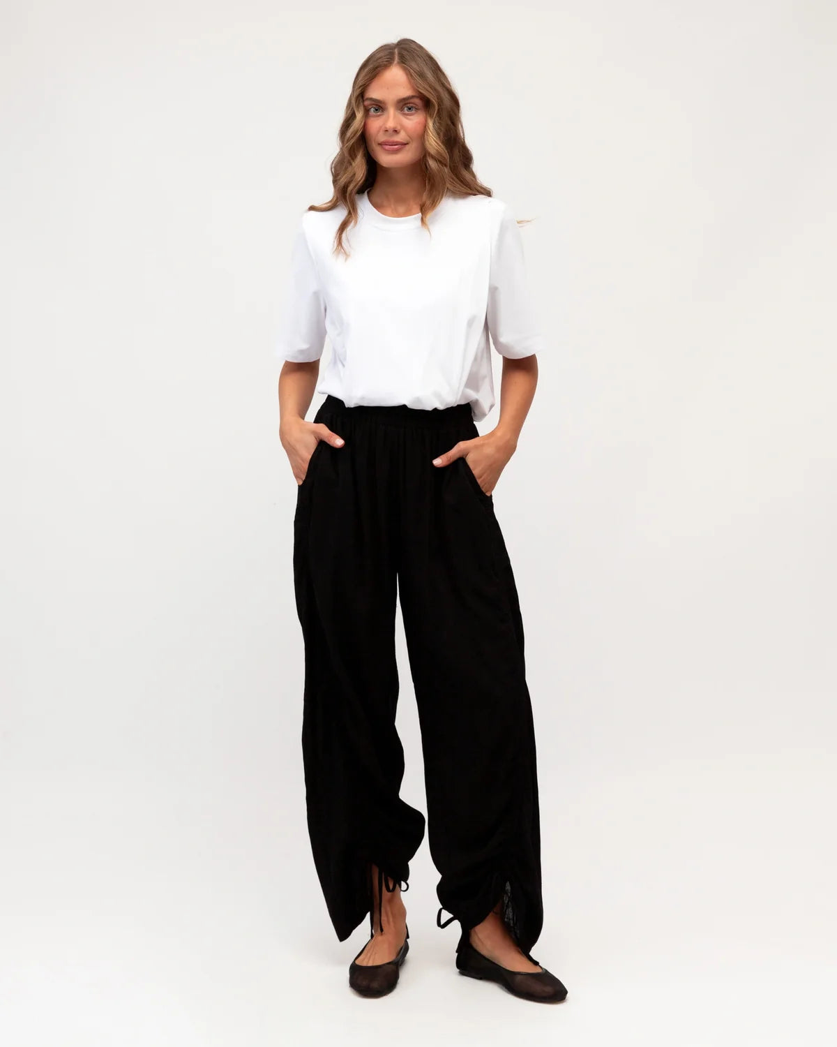 Gathered Front Pant