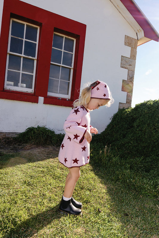 Lucky Stars Dress - Soft Pink
