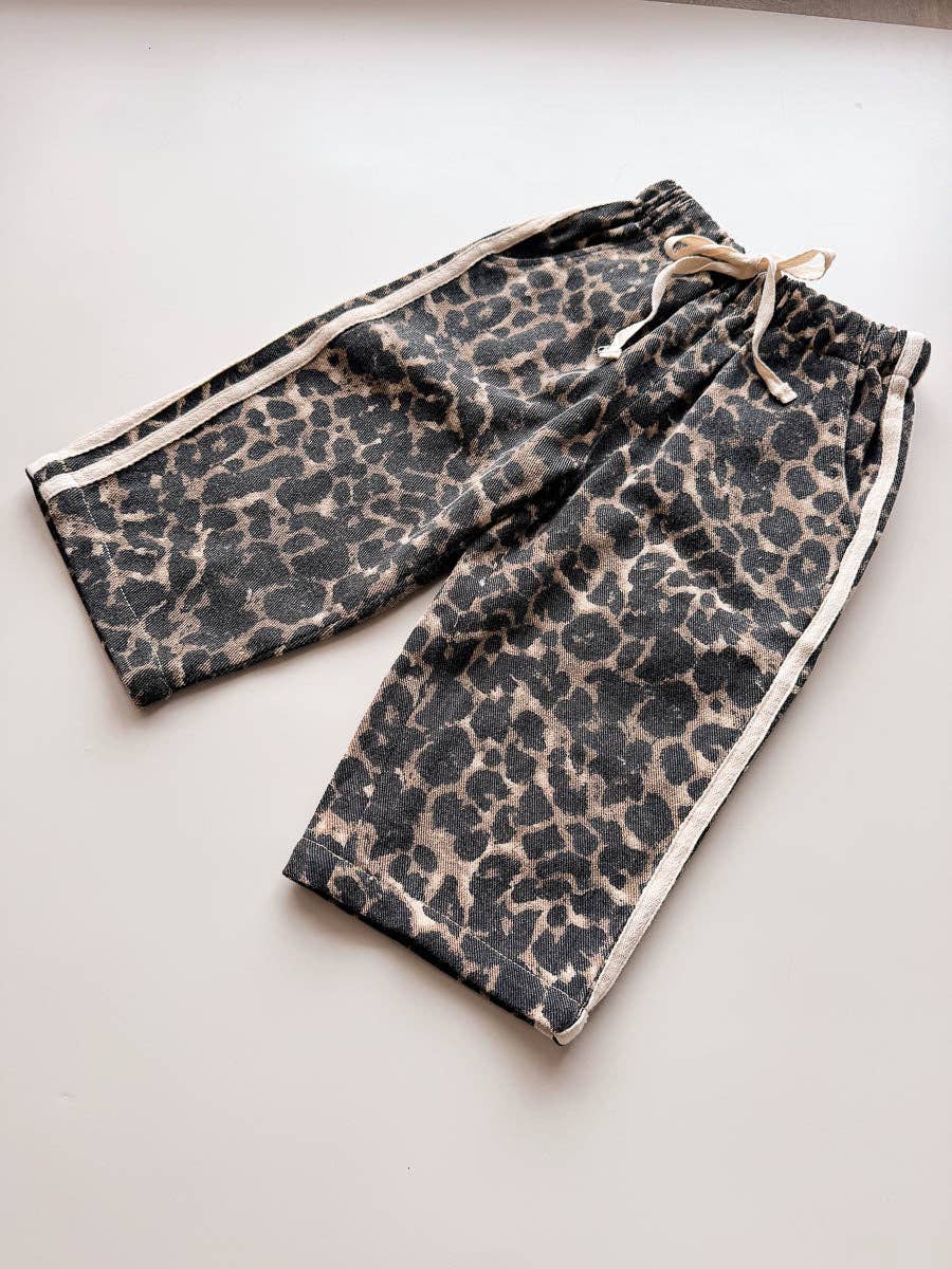 Leopard Racer Denim Pants - COMING SOON