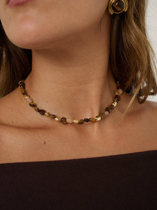 Vista Natural Stone Necklace