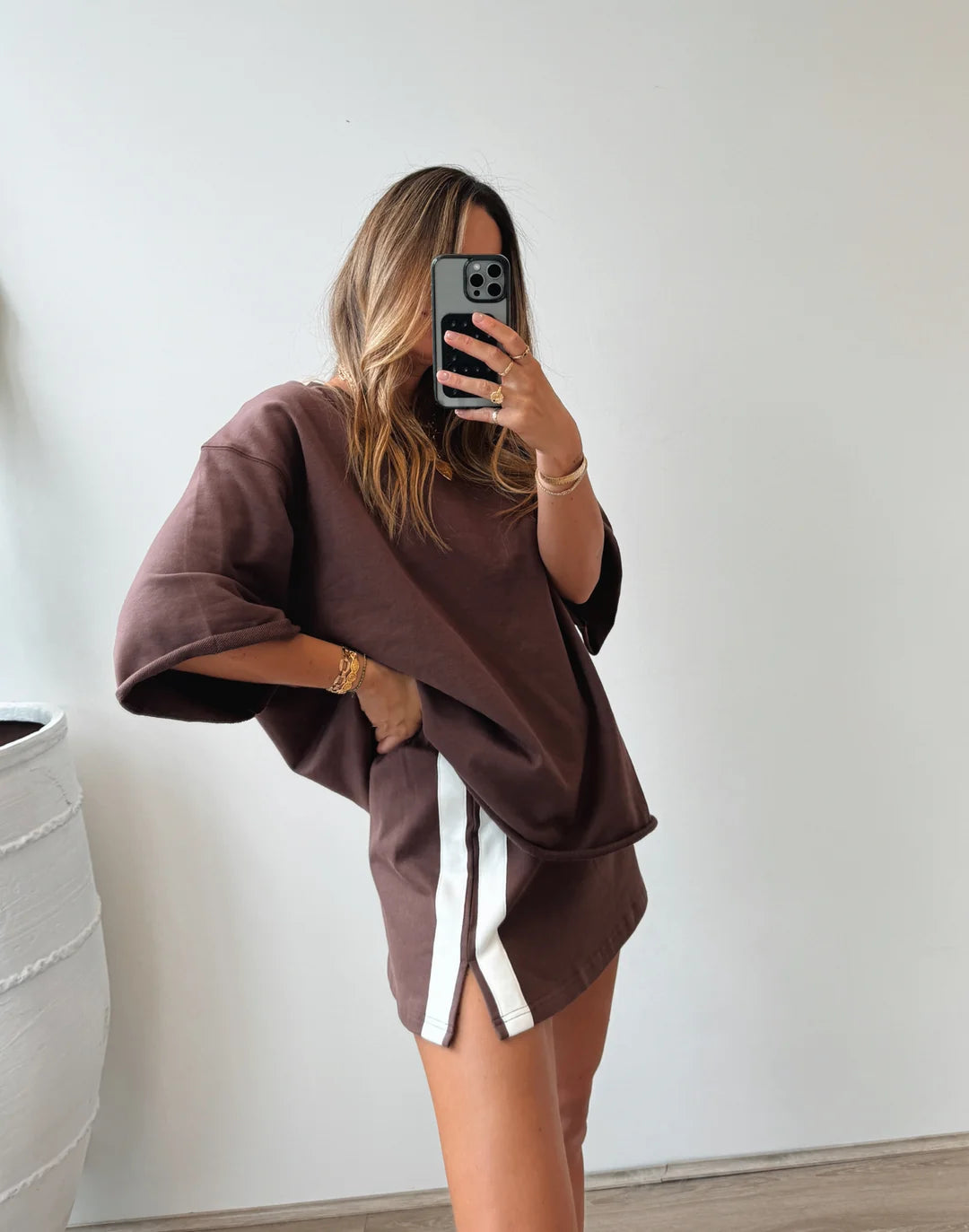 Maya Mini Skirt | Chocolate