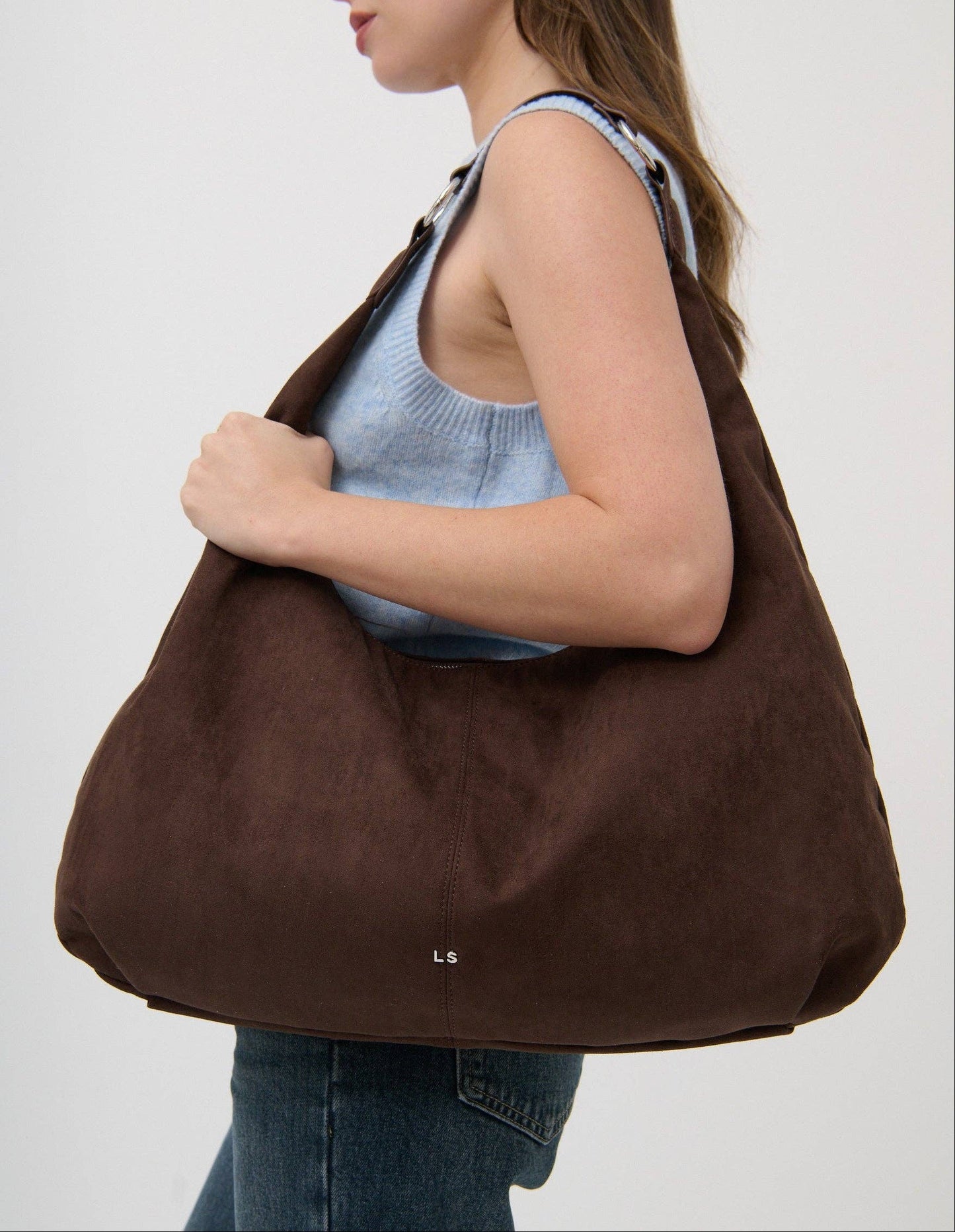 Organica Brown Hobo Shoulder Bag