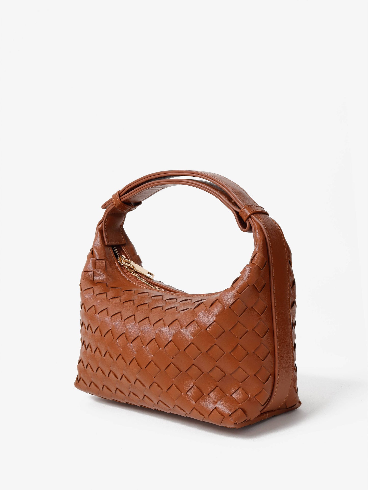 Cleo Tan Woven Handbag