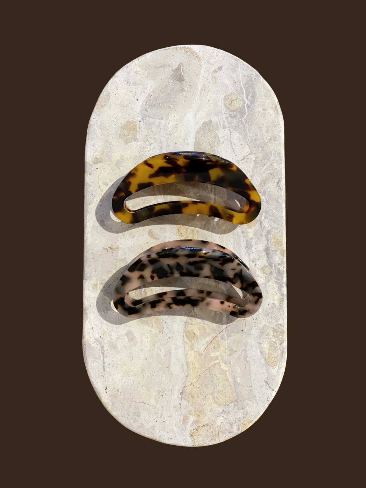 Oval Tort Hair Claw Clip