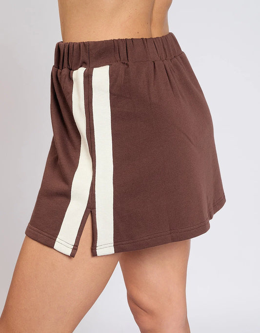 Maya Mini Skirt | Chocolate