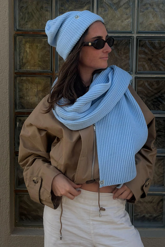 Spiral Scarf - Sky Blue