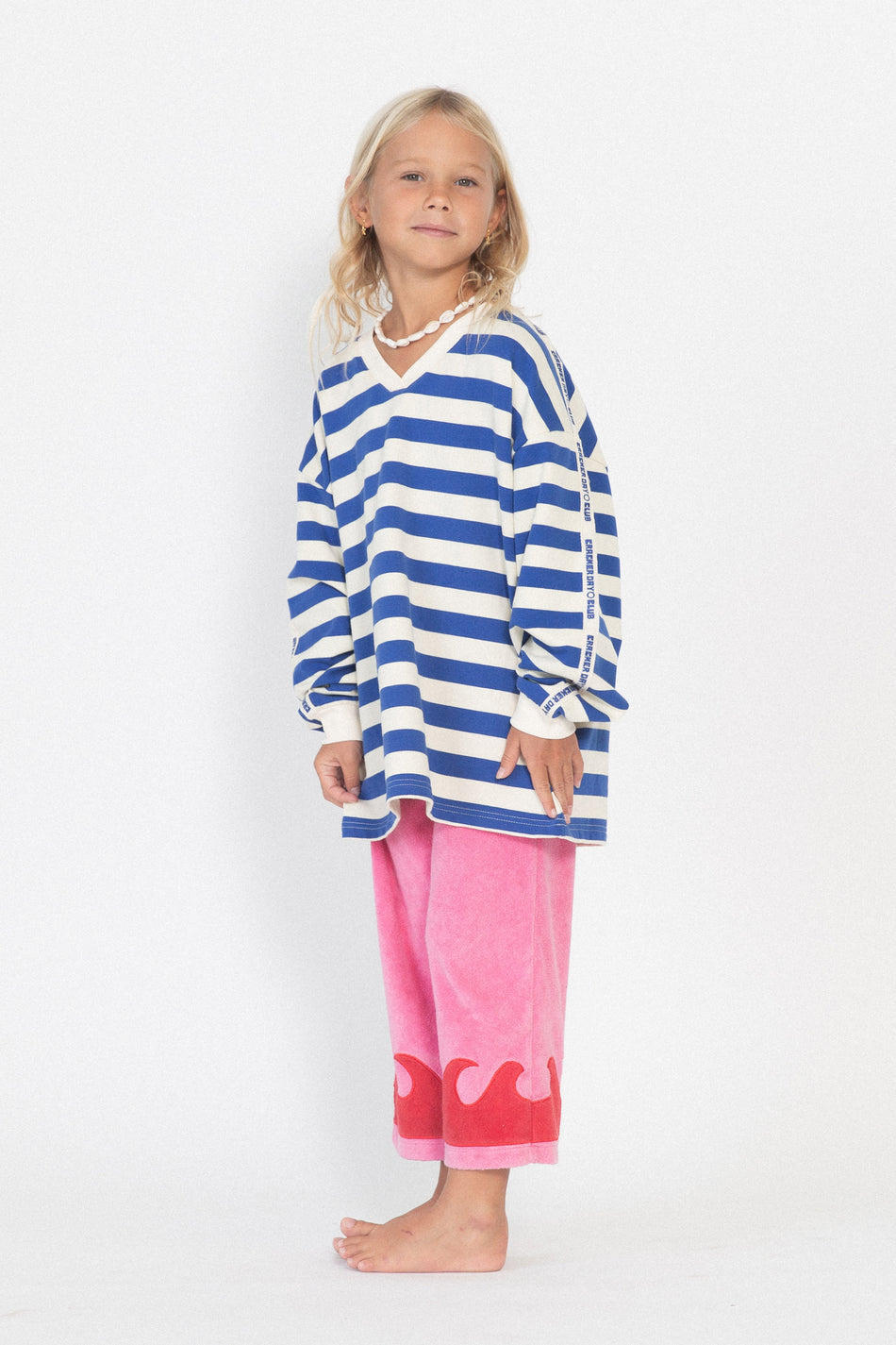 Kids Nautical L/S Tee - Blue