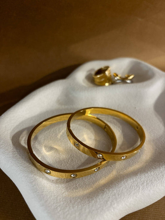 Bianca 18K Gold Plated Chunky Bangle