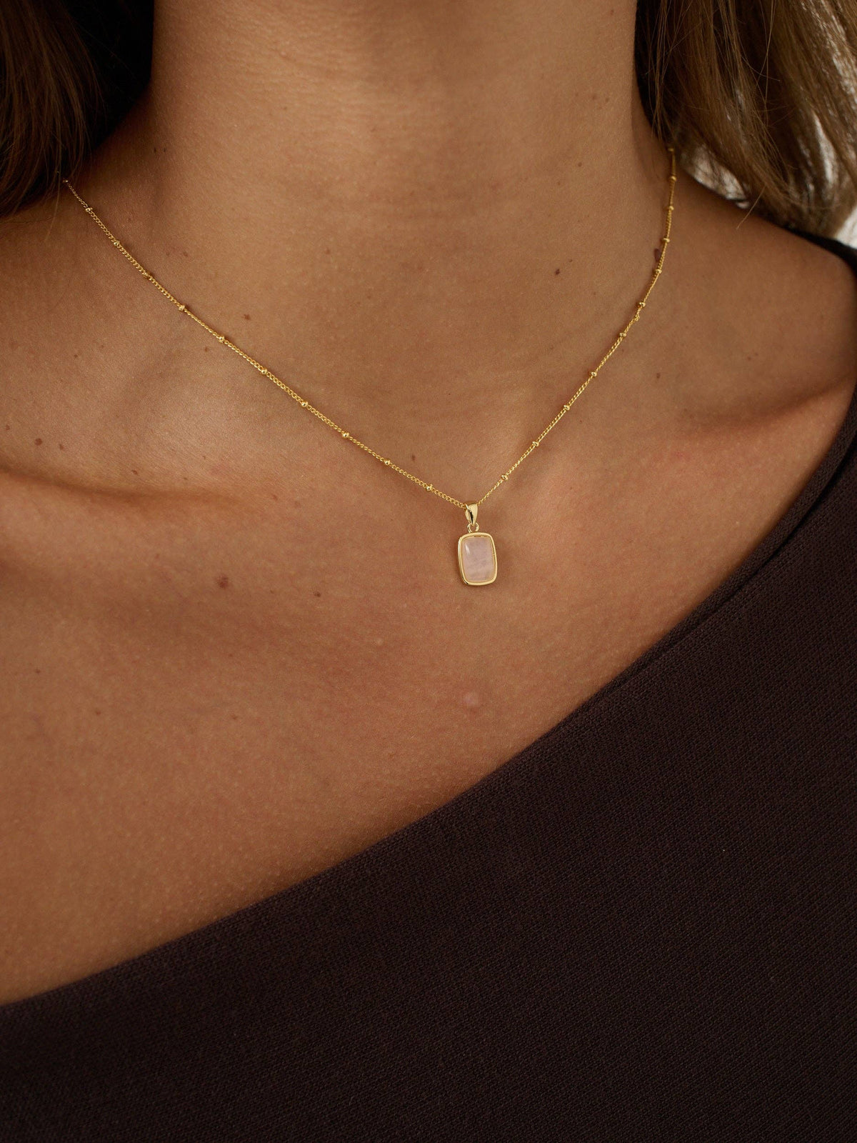 Wynter Rose Quartz Necklace