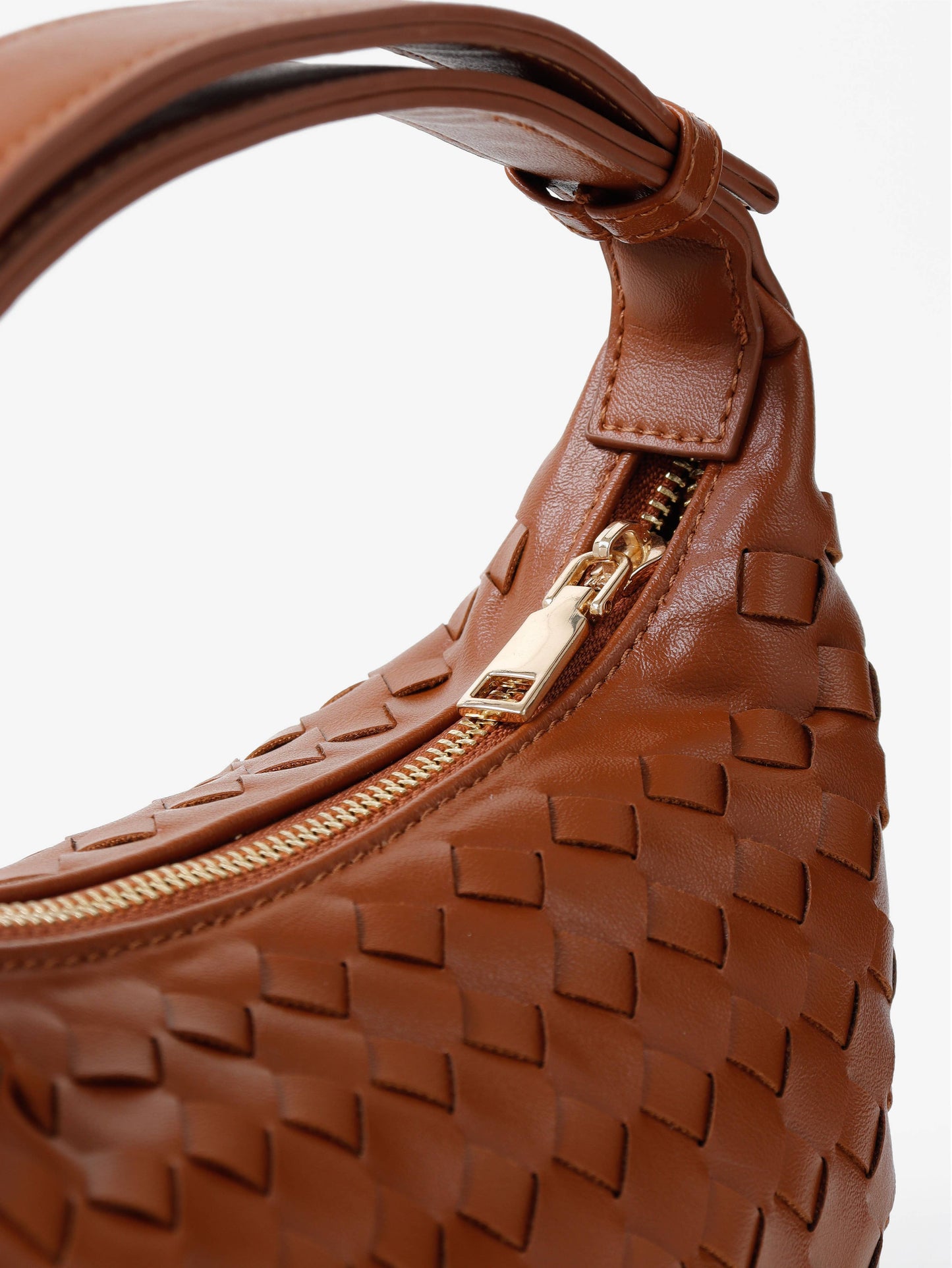 Cleo Tan Woven Handbag