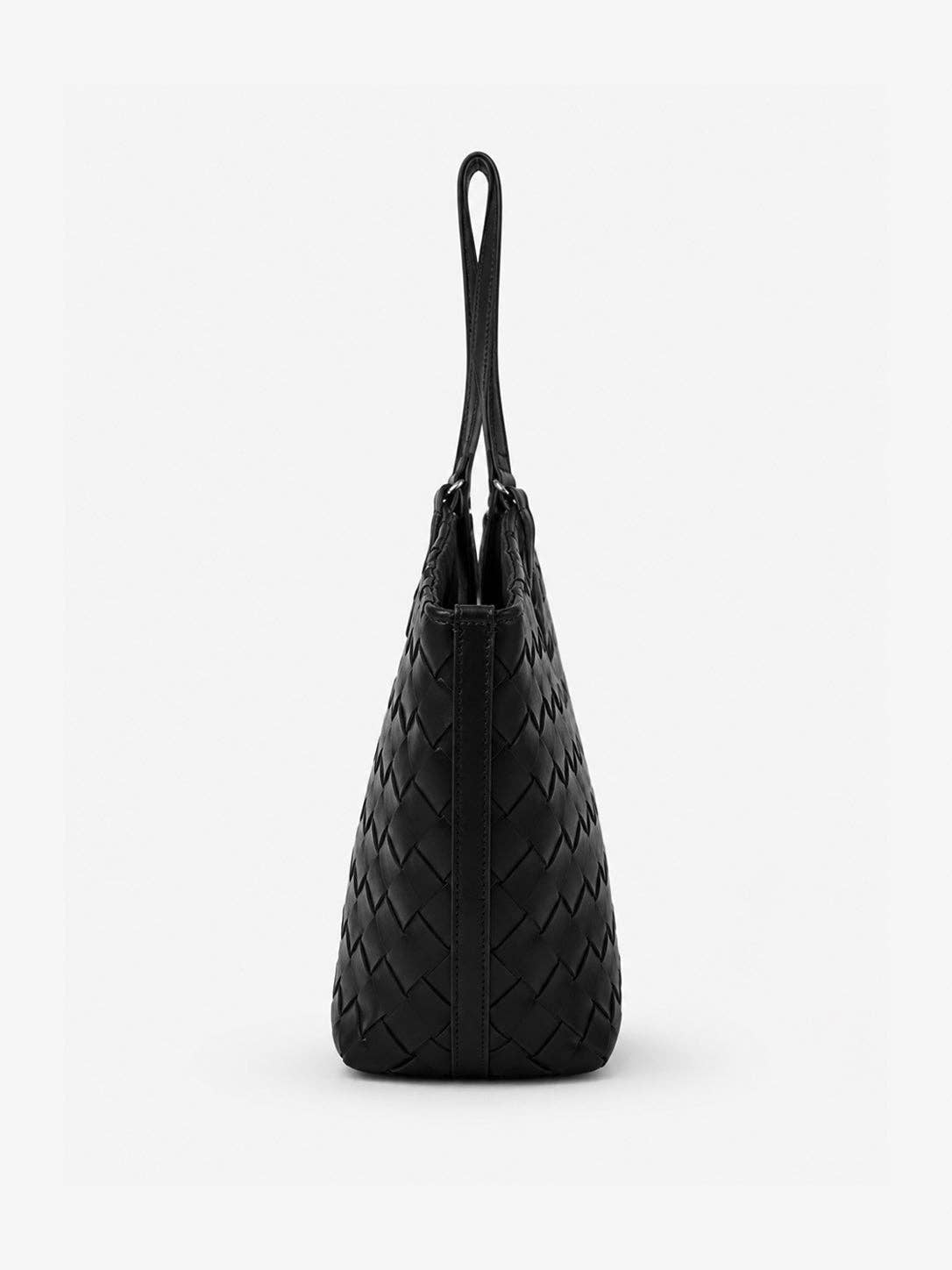 The Everyday Black Woven Tote Bag
