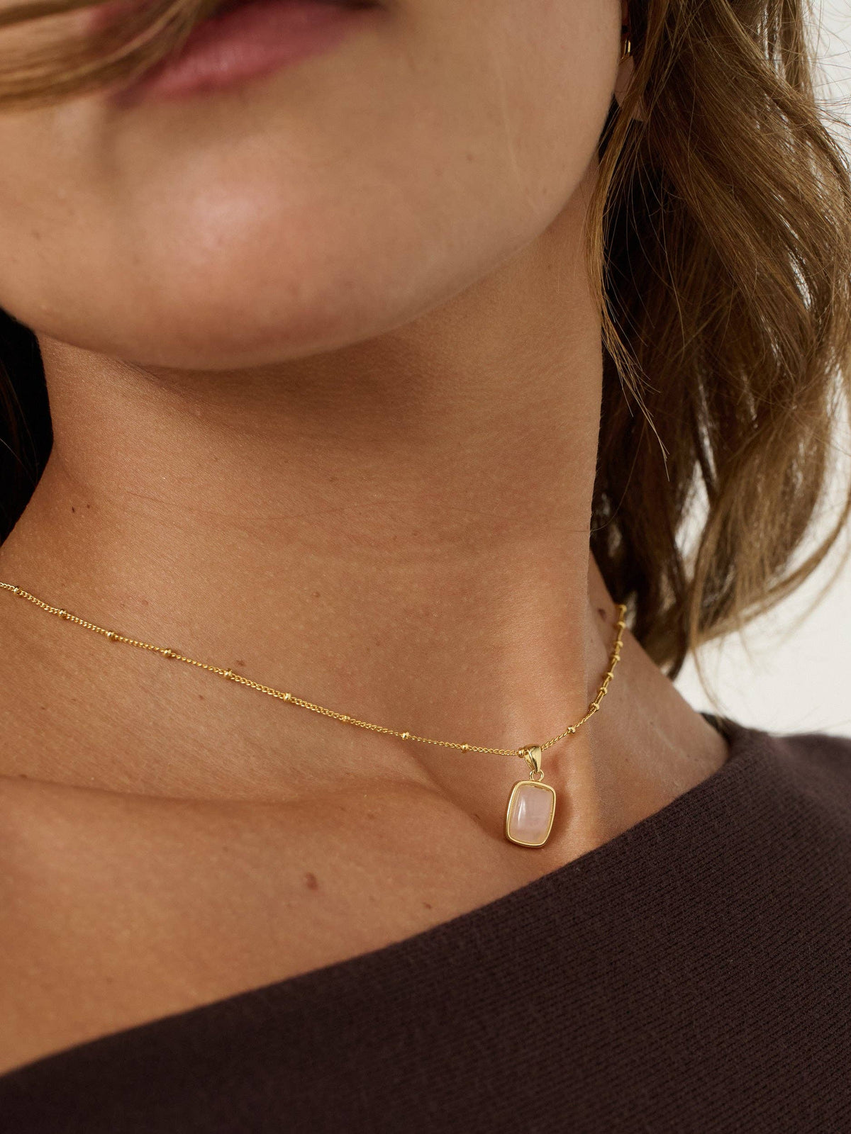 Wynter Rose Quartz Necklace
