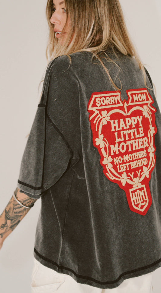 Sorry Mom Tee - Vintage Black - COMING SOON