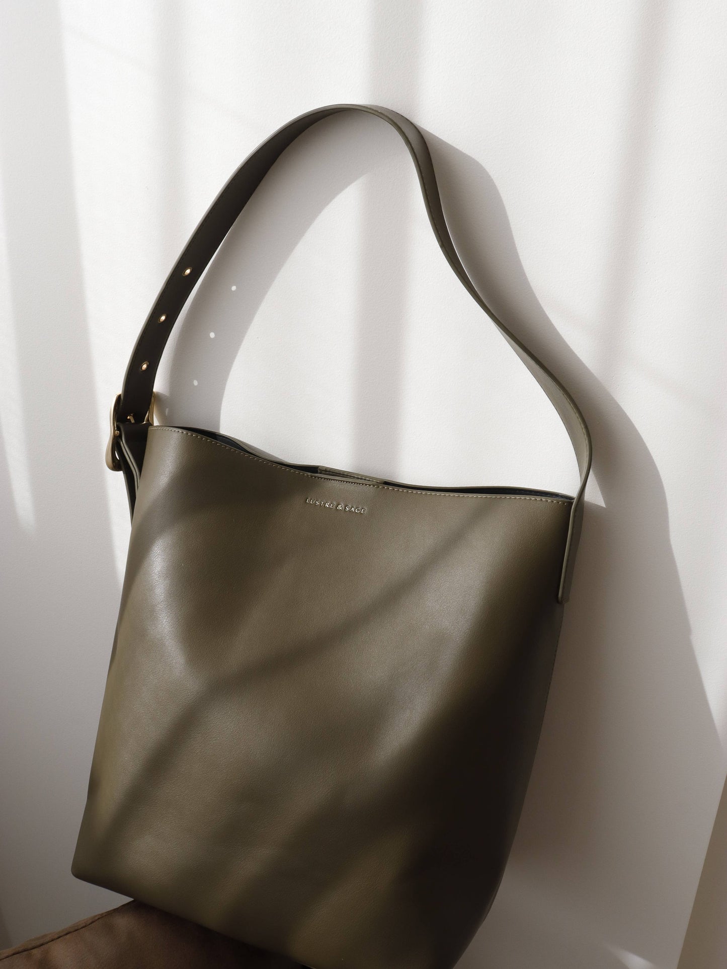 Gwen Olive Bucket Bag