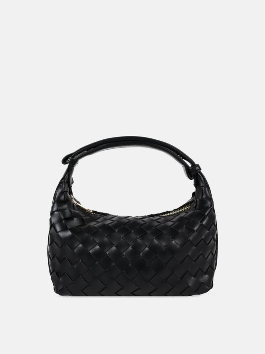 Cleo Black Woven Handbag