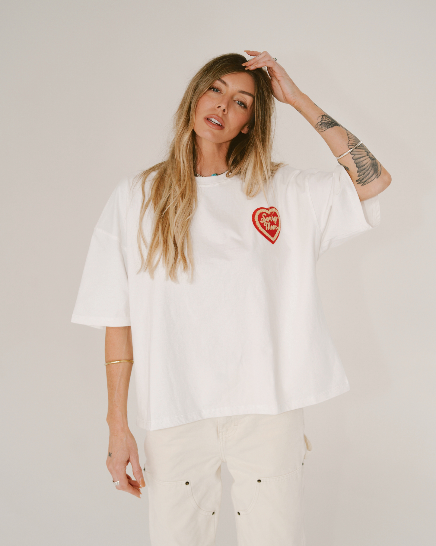 Sorry Mom Tee - White - COMING SOON